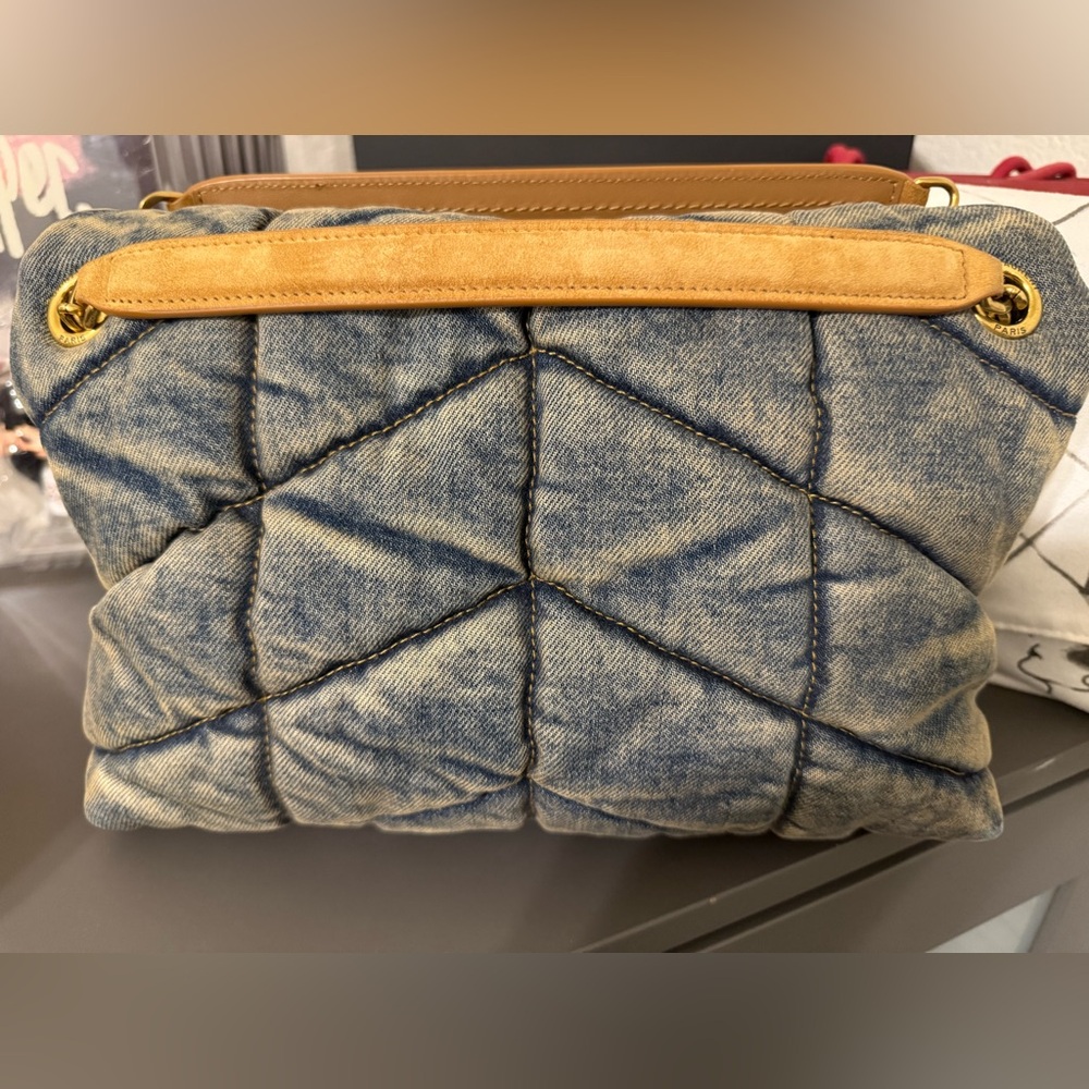 Yves Saint Laurent Blue Denim Lou Lou - Picture 2 of 11